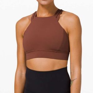 Lululemon Strong at Heart Bra *Medium Support, C/D Cup size 6 Ancient Copper
